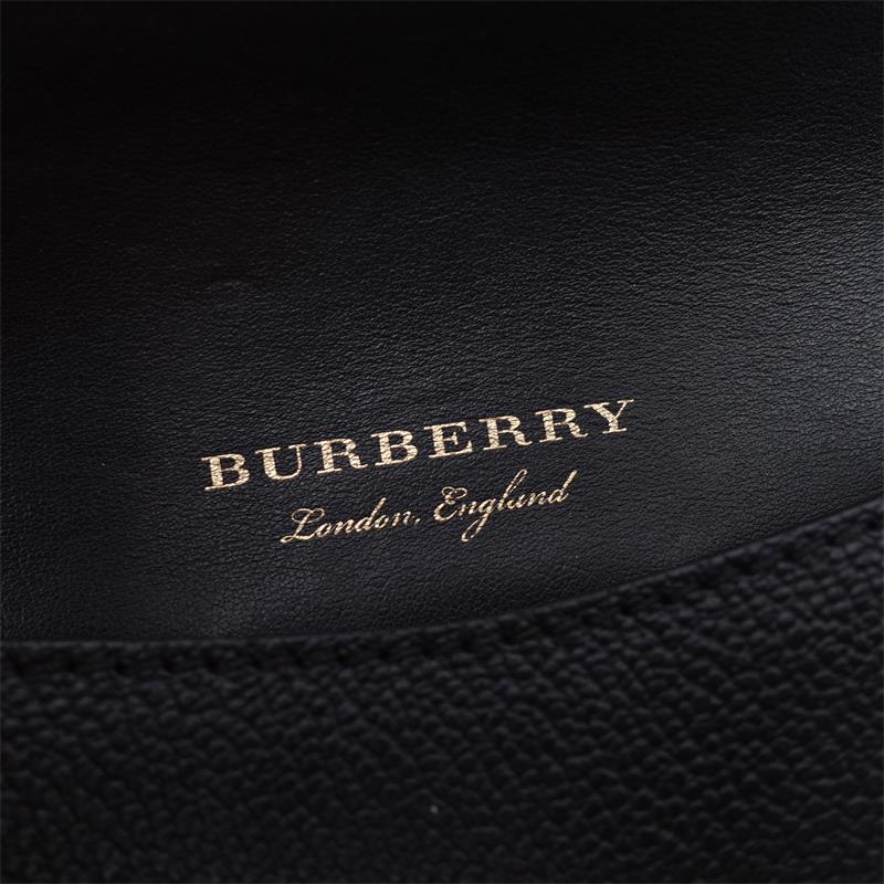 【DEAL】Pre-owned Burberry The Buckle Small Black Calfskin Shoulder Bag