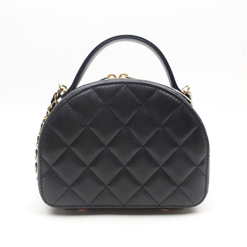 Pre-owned Chanel Black Calfskin Handel Bag