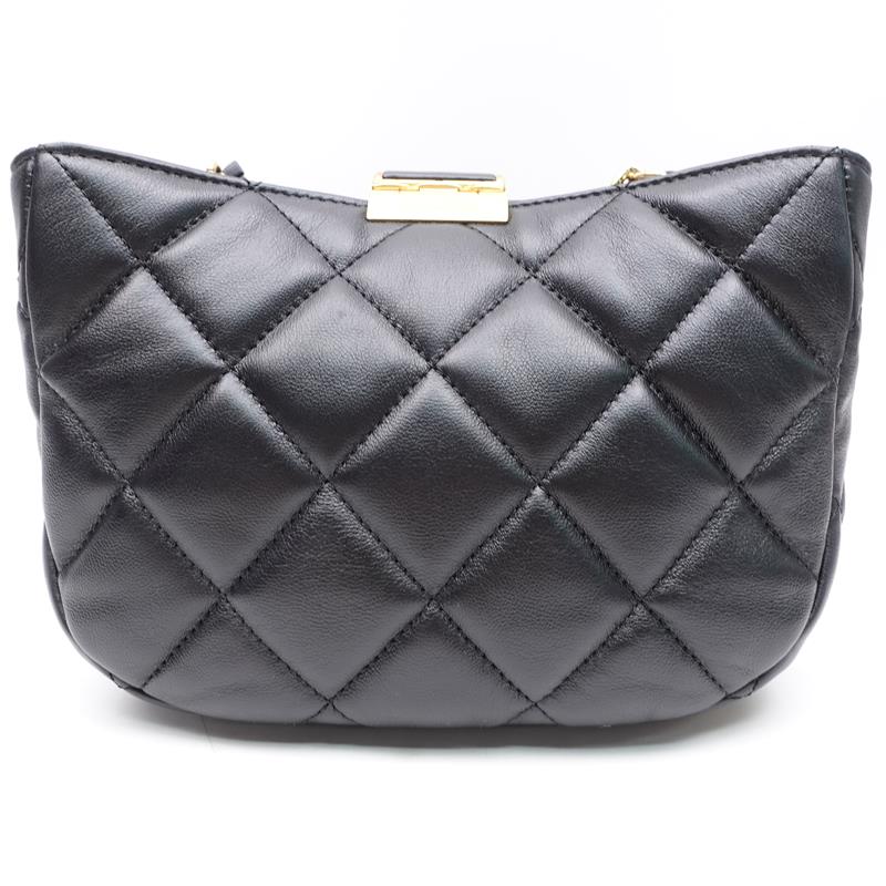 Pre-owned Chanel Black Calfskin Shoulder Bag