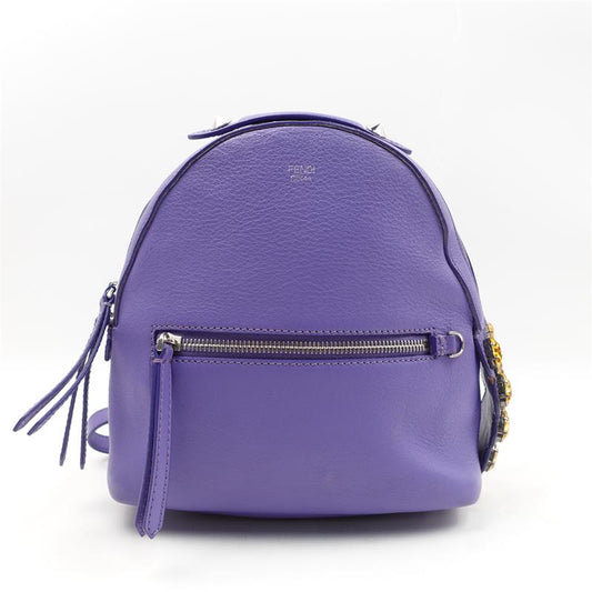 【DEAL】Pre-owned Fendi Purple Calfskin Backpack-HZ