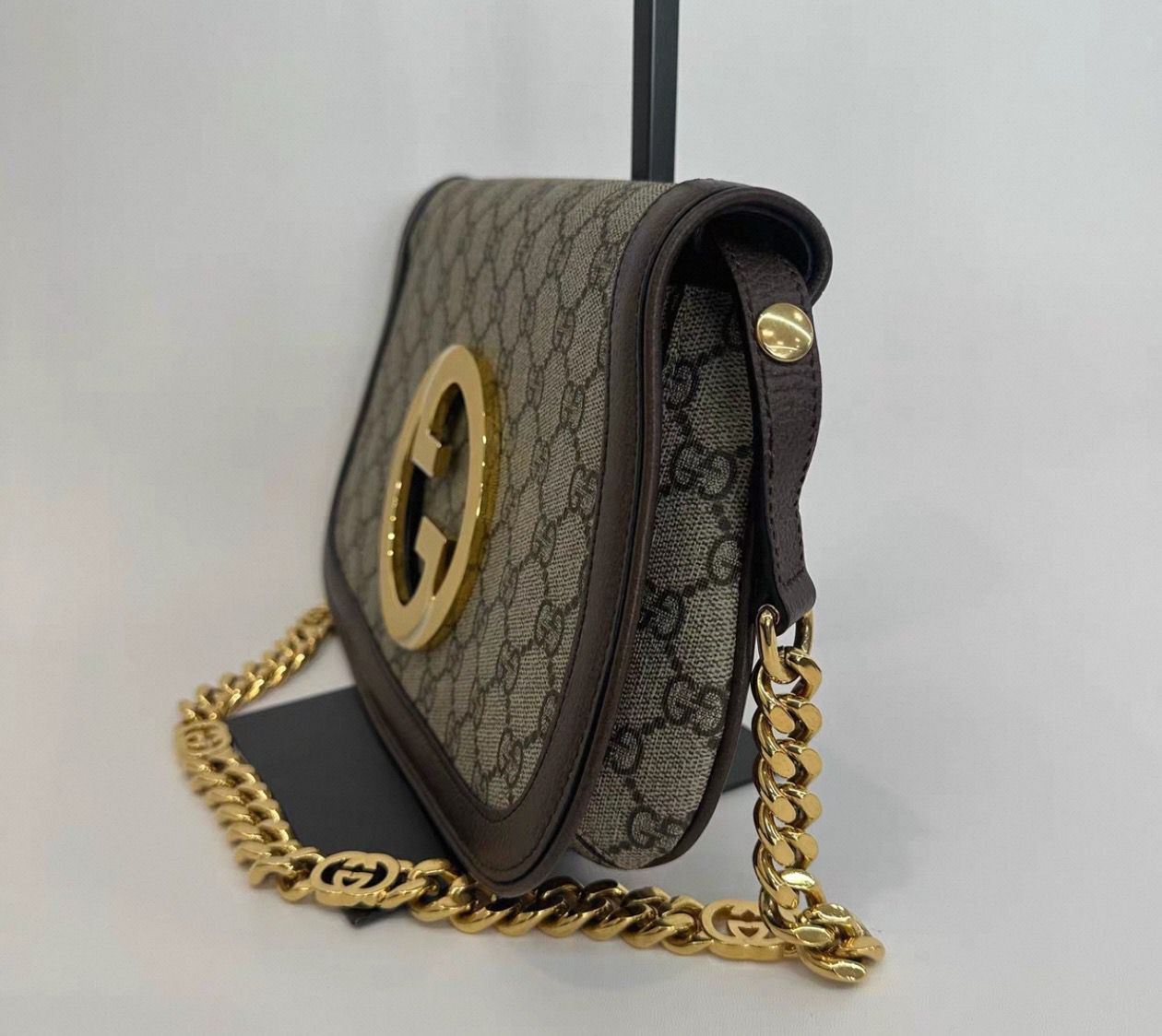 Gucci Blondie GG Canvas Shoulder Bag