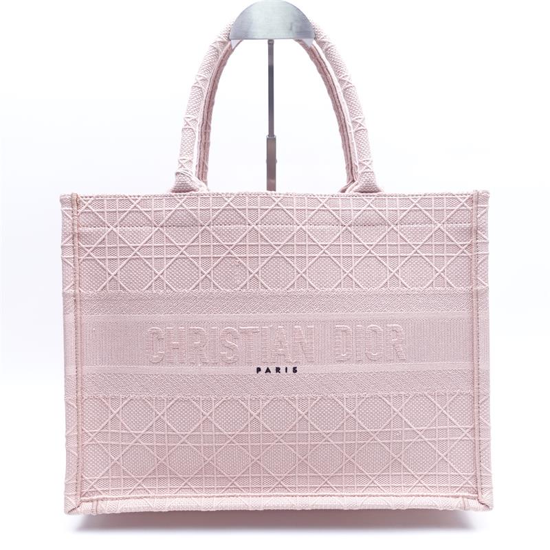 Pre-owned Dior Pink Booktote Canvas Tote