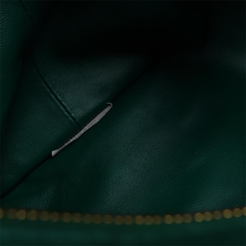 【Company Deal】Pre-owned Bottage Veneta Double Knot Green Calfskin Handle Bag-HZ