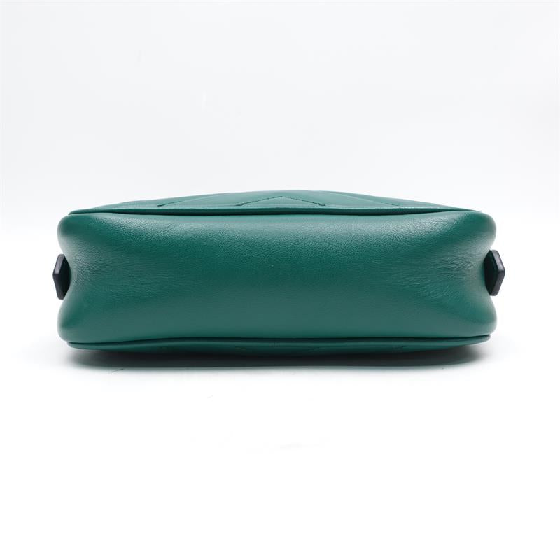 Gucci GG Marmont Green Calfskin Shoulder Bag-TS