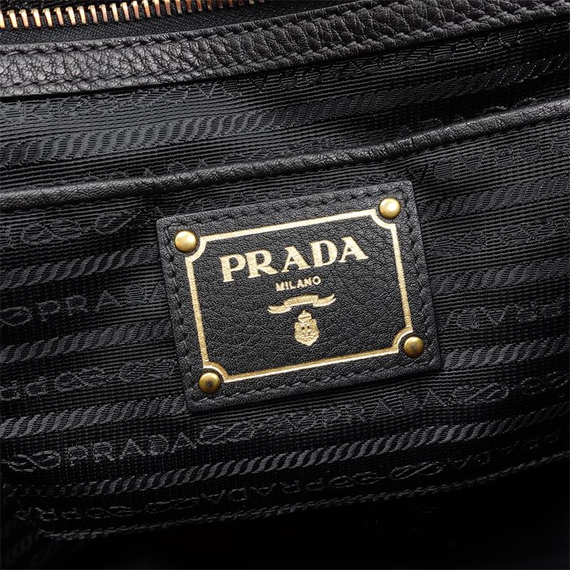 Pre-owned Prada Black Calfskin Handbag