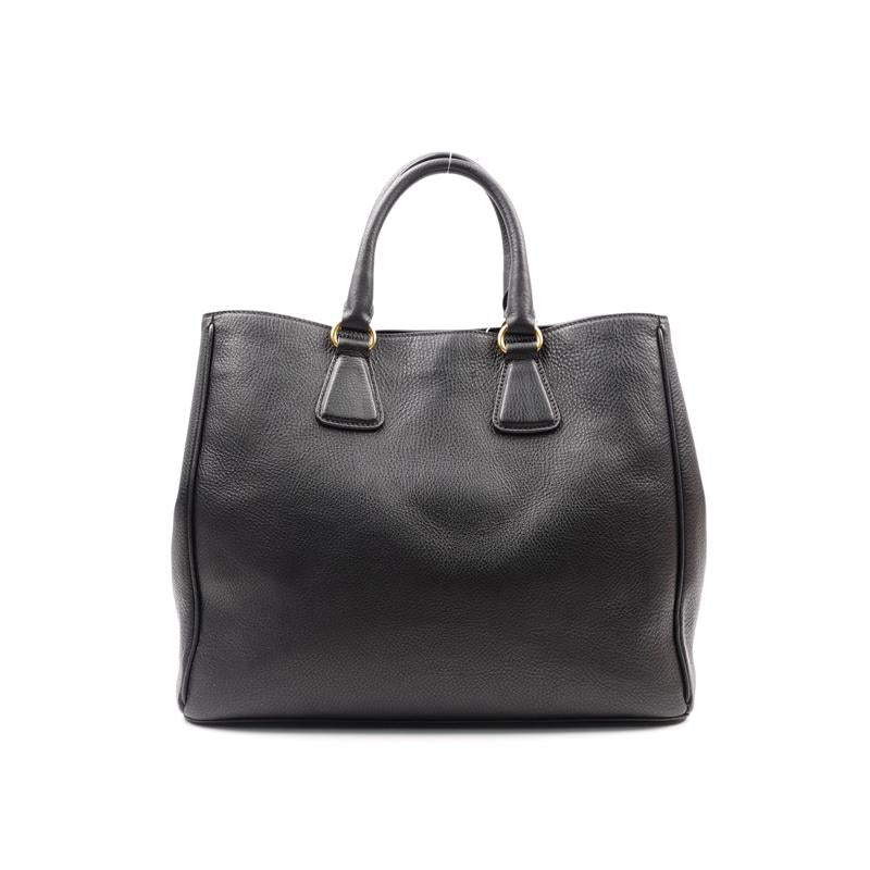 Pre-owned Prada Black Calfskin Handbag