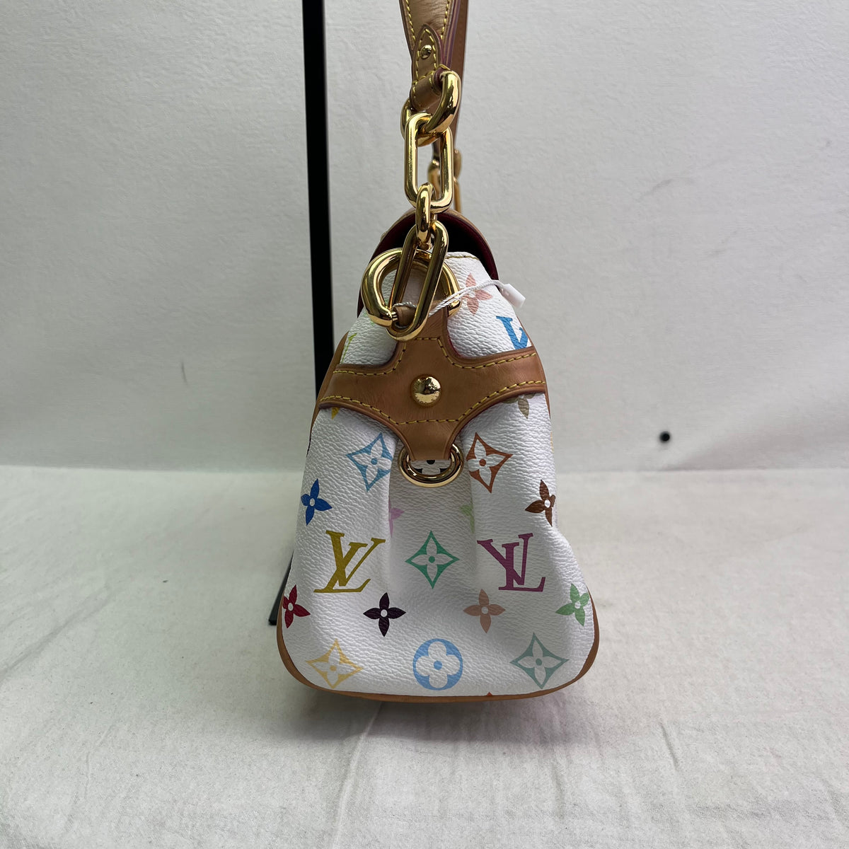 Pre-Owned Louis Vuitton Marilyn White Multicolor Canvas Shoulder Bag T10463362