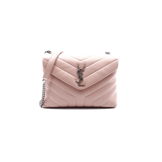 Pre-owned Saint Laurent Pink Loulou Lambskin Shoulder Bag