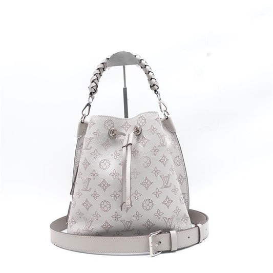 Pre-owned Louis Vuitton Muria Grey Calfskin Shoulder Bag