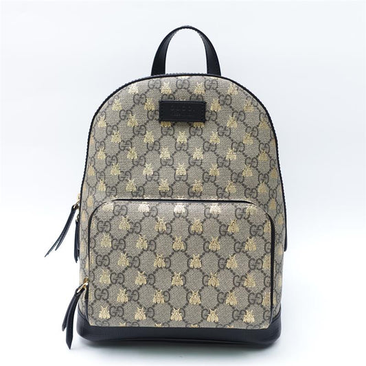 Gucci GG Supreme Bee Print Backpack