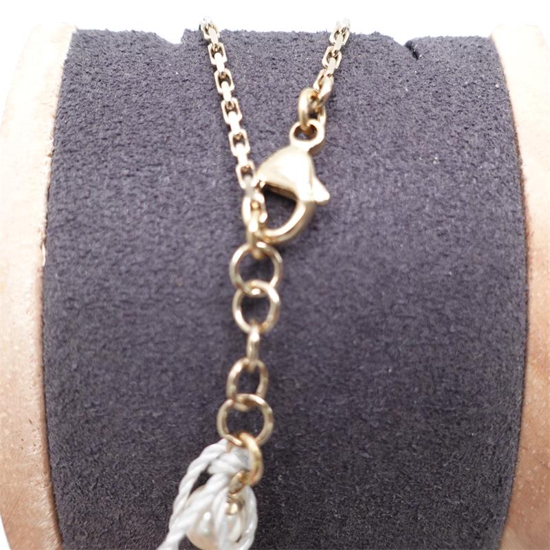 【Deal】Pre-owned Chanel Alloy Peal And Diamond Necklaces-TS