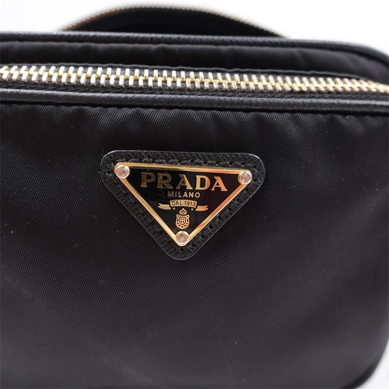 Pre-owned Prada Black Nylon Shoulder Bag