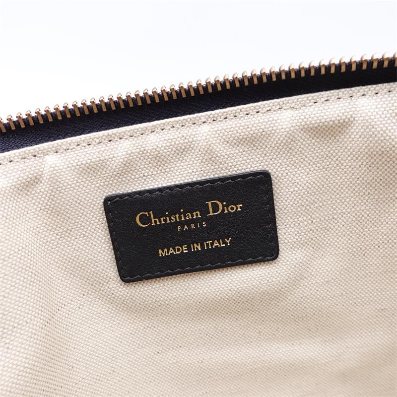 Pre-owned Dior Blue Canvas Clutch-HZ
