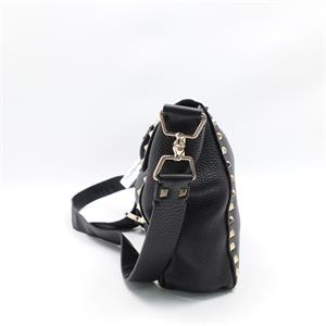 Valentino Rockstud Black Calfskin Shoulder Bag - HZ