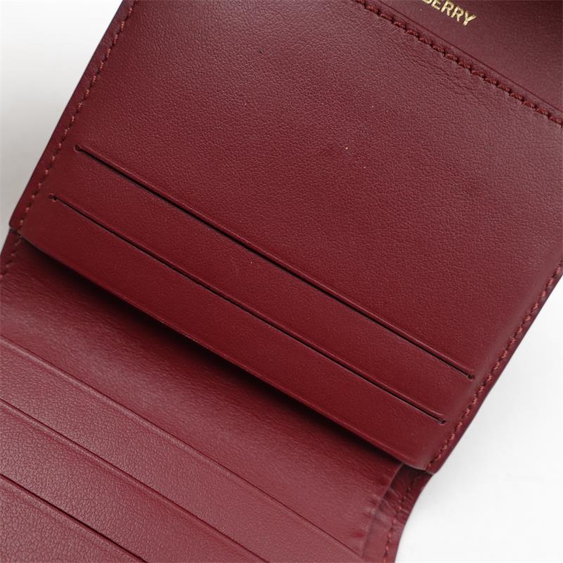 【Deal】Pre-owned Burberry Red Canvas Short Wallet-HZ