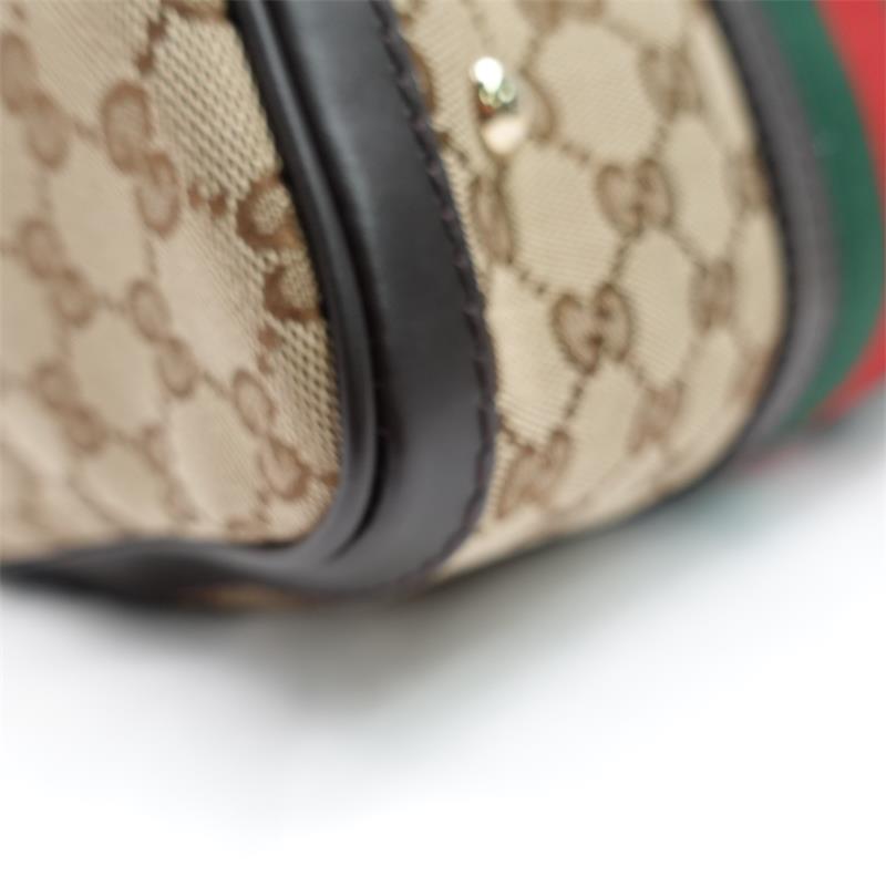 Pre-owned Gucci Ophidia Boston Canvas Shoulder Bag