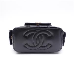 Pre-owned CHANEL Calfskin Shoulder Bags 23S Black Shoulder Bag-HZTT