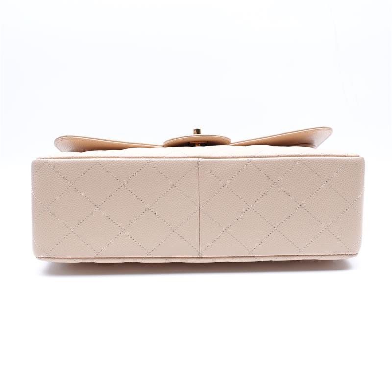 Chanel CF Jumbo Beige Color Shoulder Bag-TS