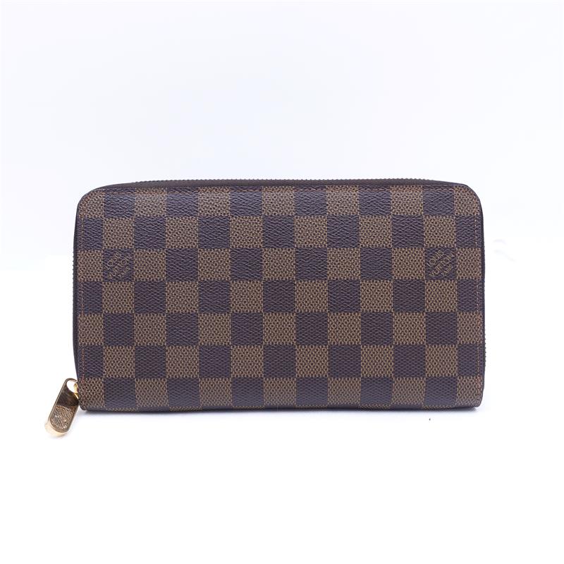 Pre-owned Louis Vuitton Damier Eben Coated Canvas Long Wallet