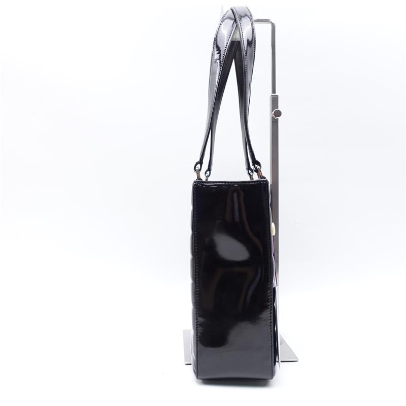 Pre-owned Chanel Black Vernis Shoulder Bag-TS