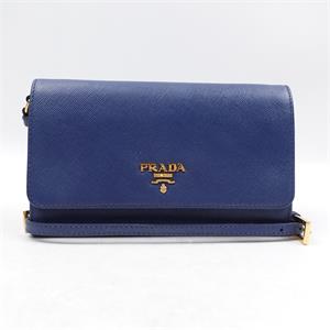 [DEAL]Prada  Blue Calfskin Crossbody Bag-HZ