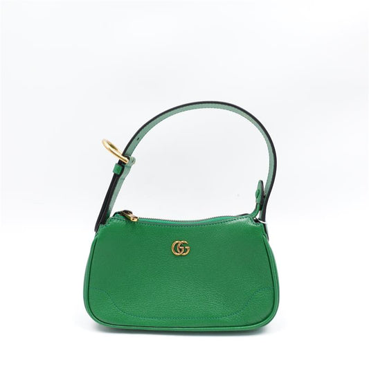Pre-owned Gucci Aphrodite Green Calfskin Hobo Bag - TS