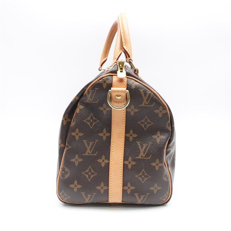 Pre-owned Louis Vuitton Speedy 30 Bandouliere Monogram Canvas Satchel