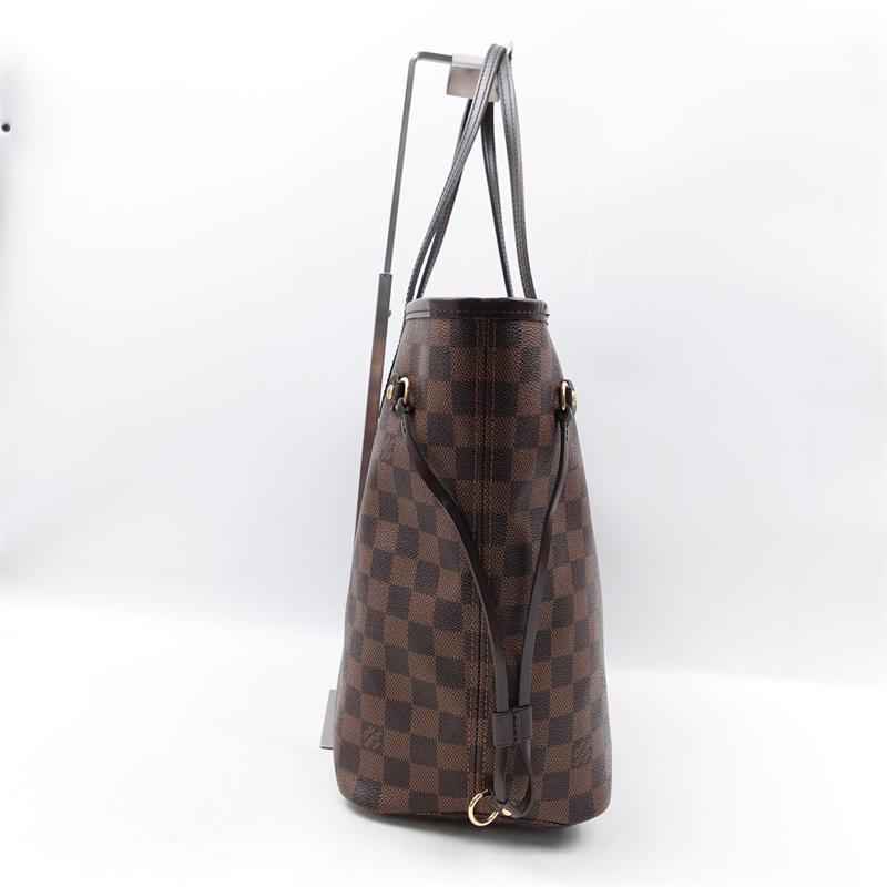 Pre-owed Louis Vuitton Neverfull Damier Ebene MM Coated Canvas Shoulder Bag-TS