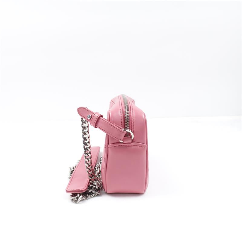 Pre-owed Prada Pink Calfskin Shoulder Bag