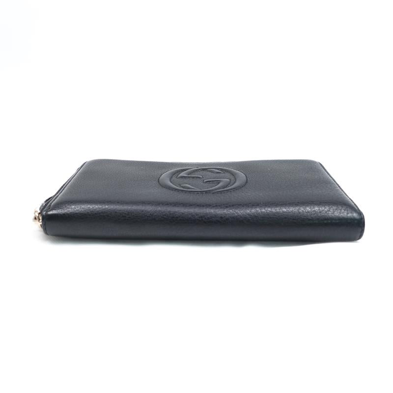 【DEAL】Pre-owned Gucci Black Calfskin Long Wallet