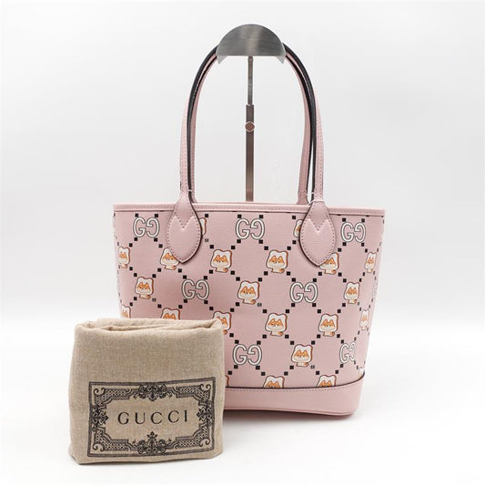 【Deal】Gucci Pikarar Pink Leather Tote -  TS