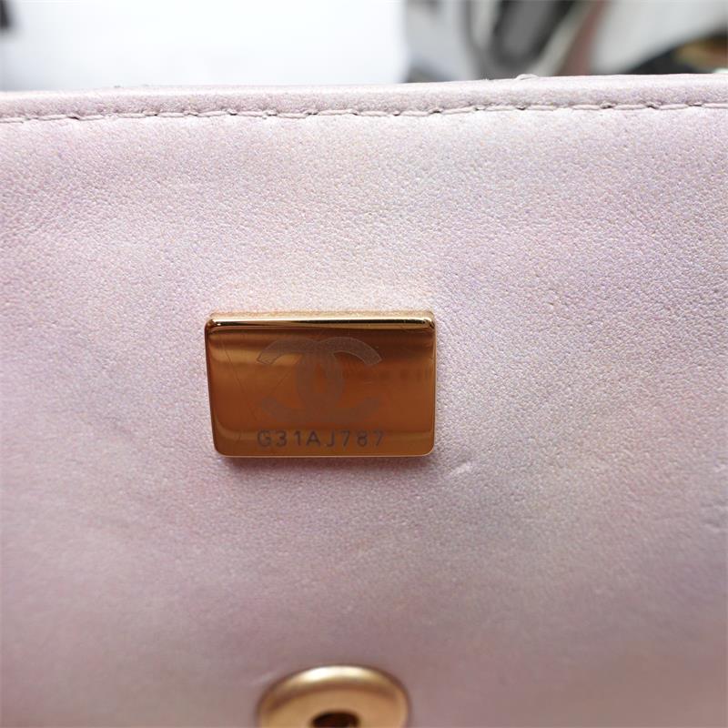 Pre-owned Chanel Pink CF Lambskin Shoulder Bag