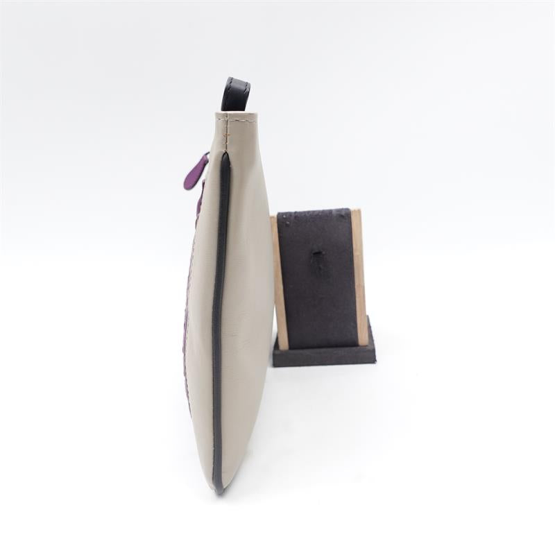 Pre-owned Purple Bottaga Veneta Calfskin Clutch