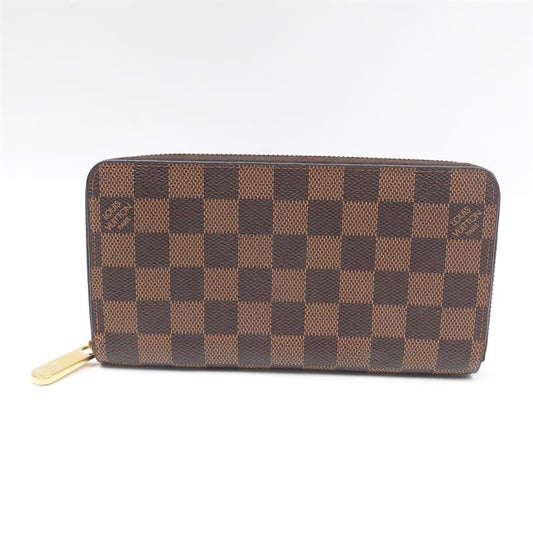 Pre-owned Louis Vuitton  Damier Ebene Canvas Clemence wallet