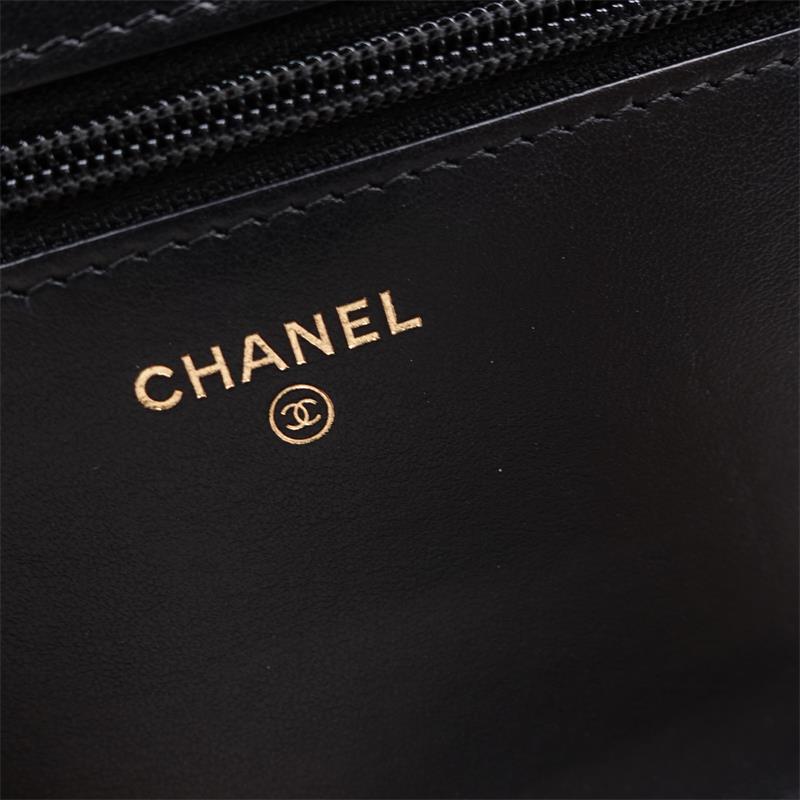 Pre-owned Chanel Leboy Woc Black Caviar Crossbody Bag