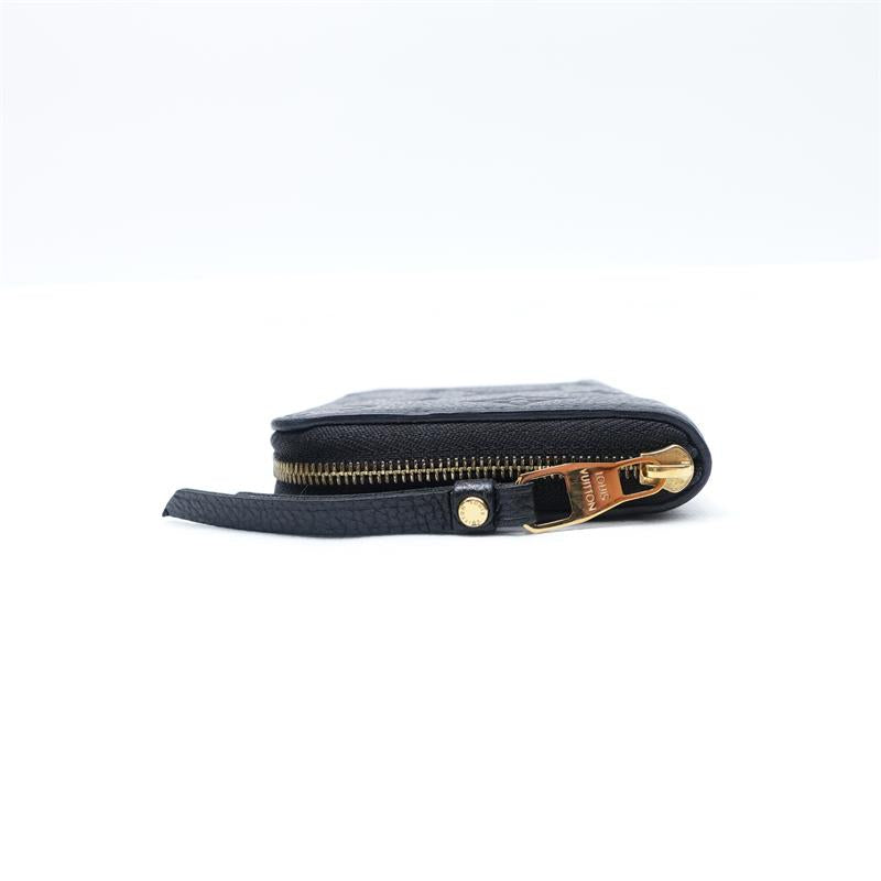 【DEAL】Pre-owned Louis Vuitton Portefeuille Black Calfskin Short Wallet