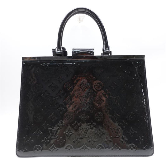 Pre-owned Louis Vuitton Black Vernis Tote-TS
