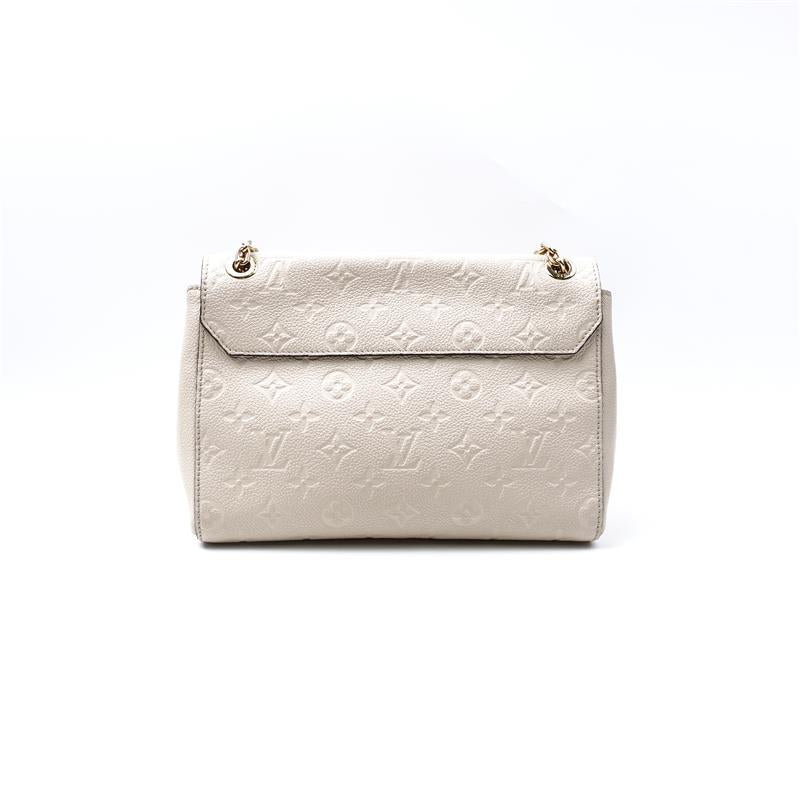 Pre-owned Louis Vuitton White Vavin Calfskin Shoulder Bag