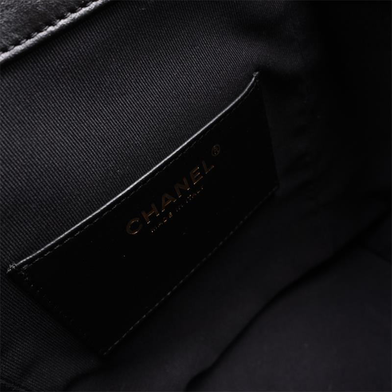 Pre-owned Chanel Black Calfskin Backpack