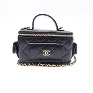 Pre-owned CHANEL Calfskin Shoulder Bags 23S Black Shoulder Bag-HZTT