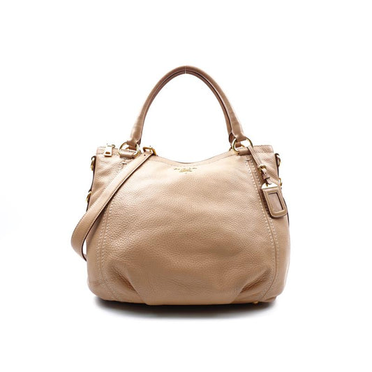 [Deal] Pra-owned Prada Milk Tea  Calfskin Shoulder Bag