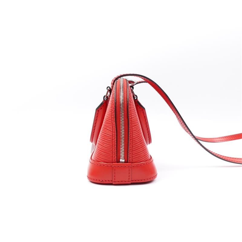 【DEAL】Pre-owned Louis Vuitton Alma Nano Red Epi Calfskin Shoulder Bag-TS