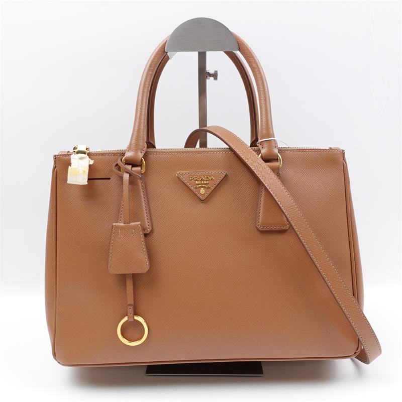 Pre-owned PRADA Galleria Brown Calfskin Shoulder Bag