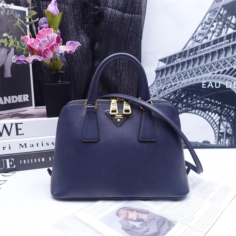 【DEAL】Prada Matinee Navy Saffiano Shoulder Bag