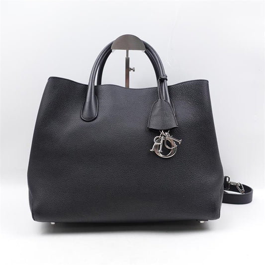 Pre-owned Dior Black Calfskin Handbag-TS