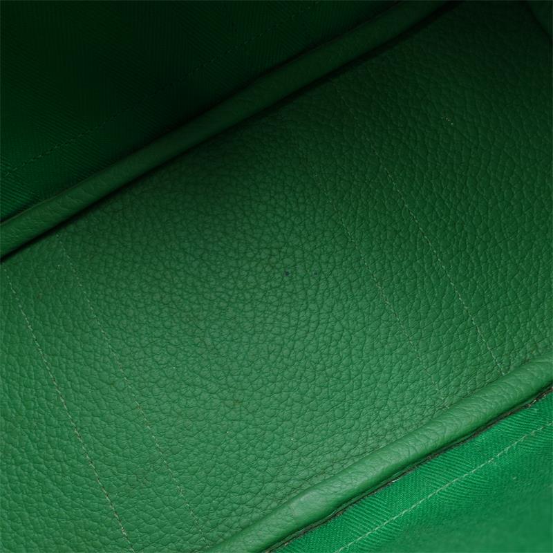 Pre-owned Hermes Garden Party 30 Green Canvas Tote