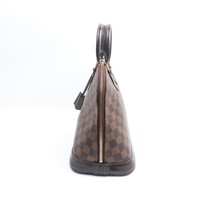 Pre-owned Louis Vuitton Alma Brown Coated Canvas Handbag-HZ