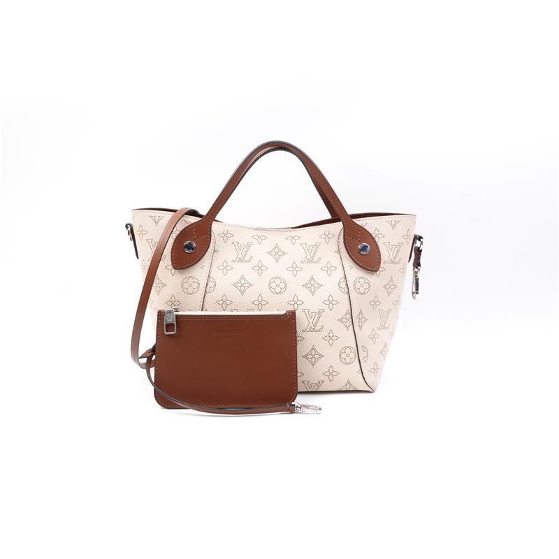 Pre-owned Louis Vuitton Hina Beige Calfskin Shoulder Bag-HZ