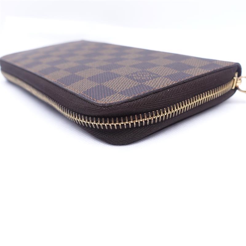 Pre-owned Louis Vuitton Damier Eben Coated Canvas Long Wallet