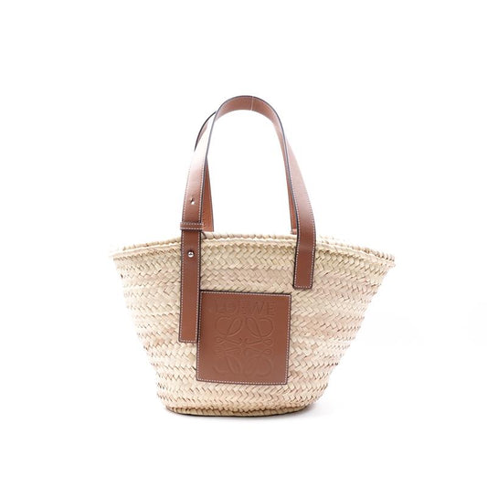 Pre-owned Loewe Basket Straw Woven Tote - TS